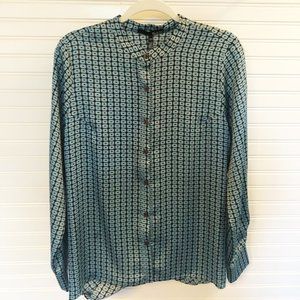 Ro & De Open Back Blouse